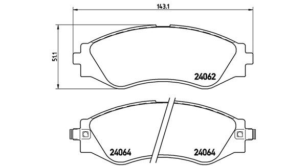 MAGNETI MARELLI Комплект тормозных колодок, дисковый тормоз 363700410006